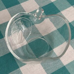 Transparent Apple-Shaped Glass Bowl